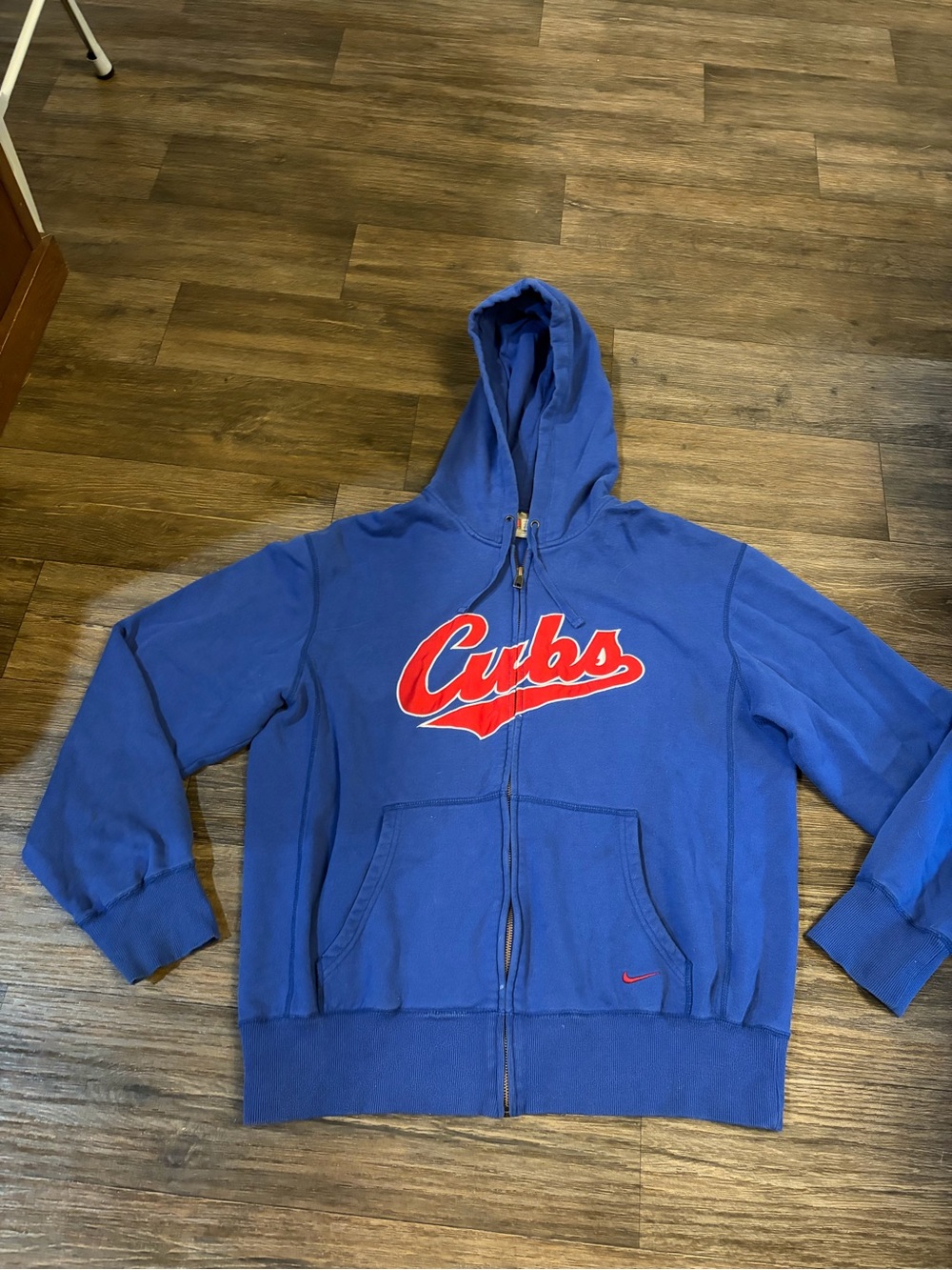 Vintage 2000s Nike Men’s Team MLB Genuine Merchandise Chicago Cubs Blue Full-Zip